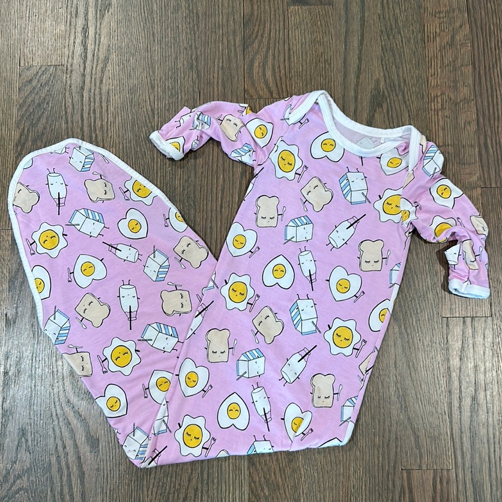 LS Pink Breakfast Buddies Gown